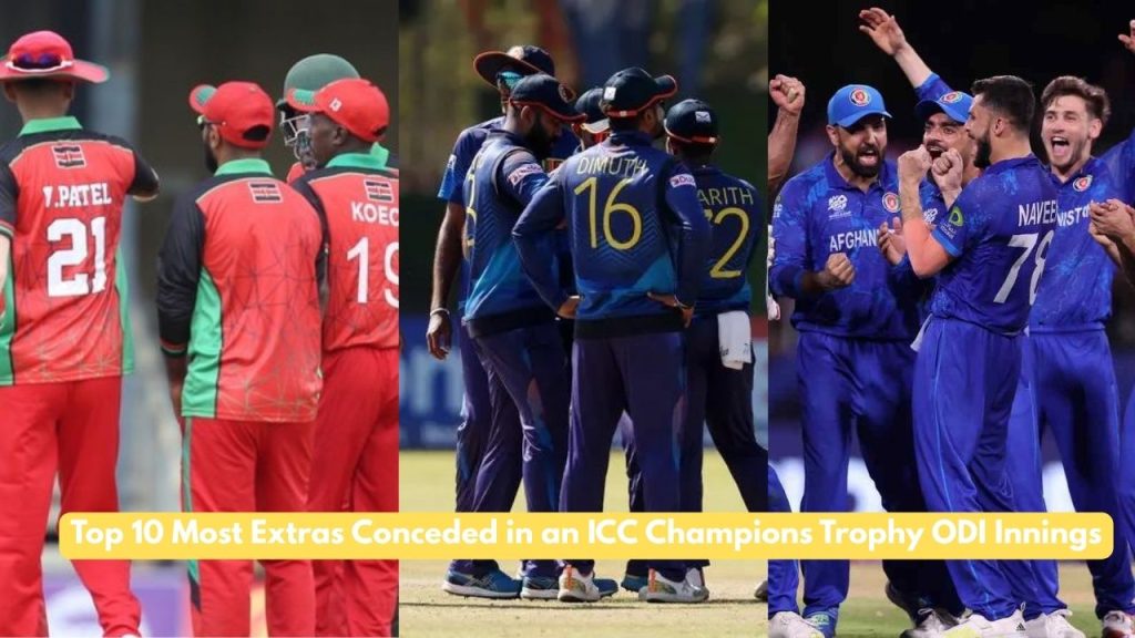 Most Extras Conceded in an ICC Champions Trophy ODI