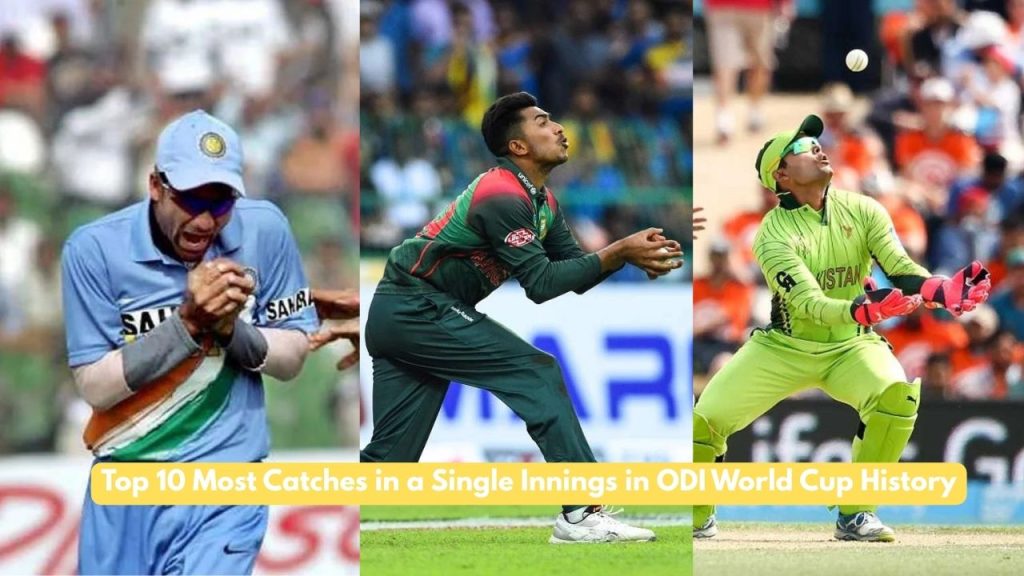 Most Catches in a Single Innings in ODI World Cup