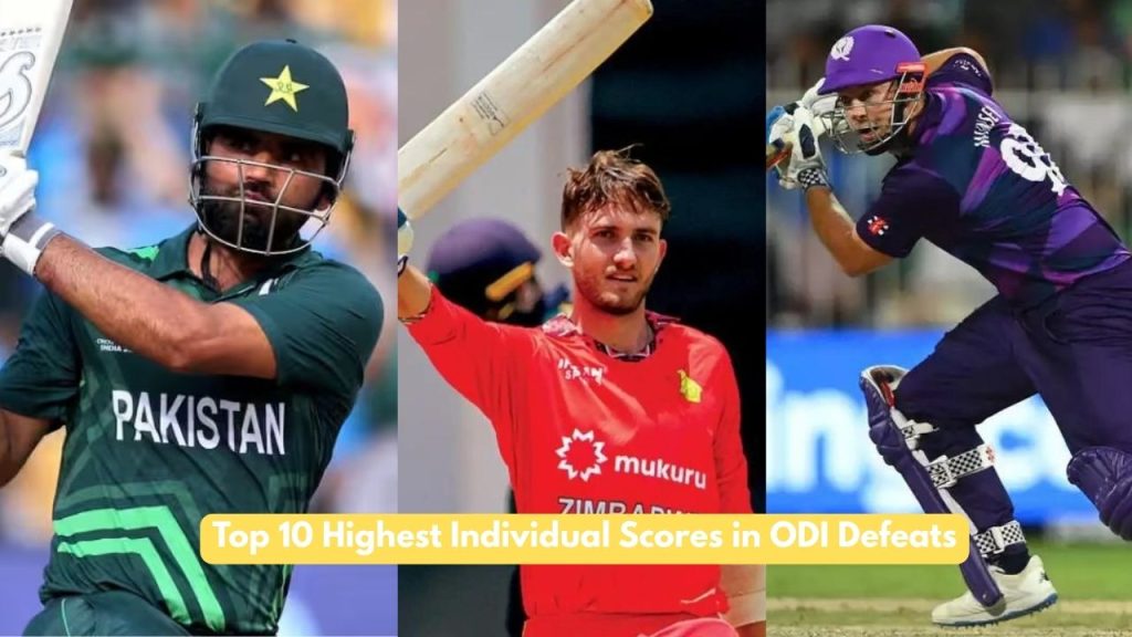 Highest Individual Scores in ODI Defeats