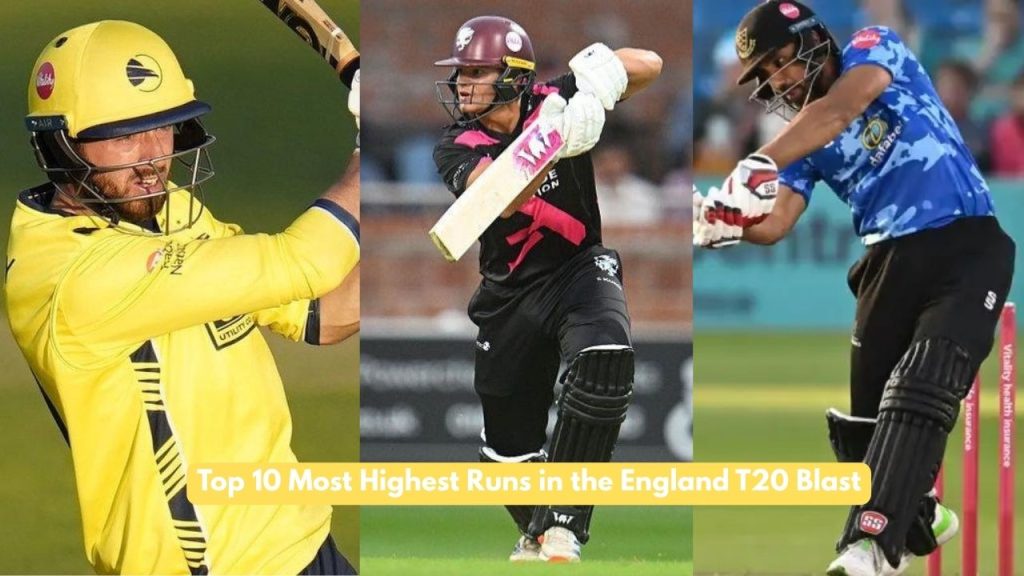 Most Highest Runs in the England T20 Blast