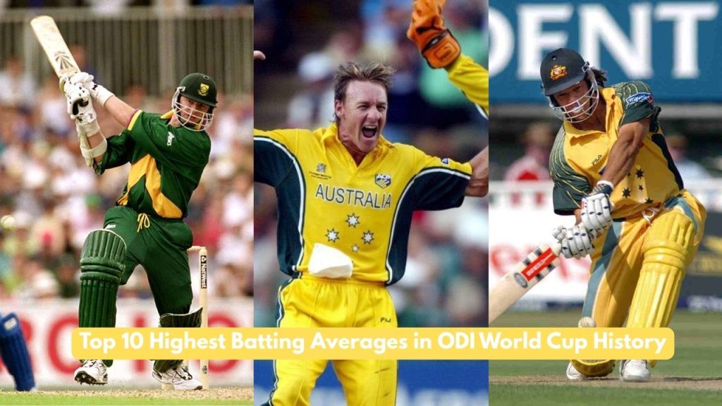 Highest Batting Averages in ODI World Cup