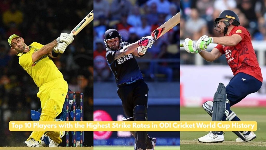 Highest Strike Rates in Cricket World Cup