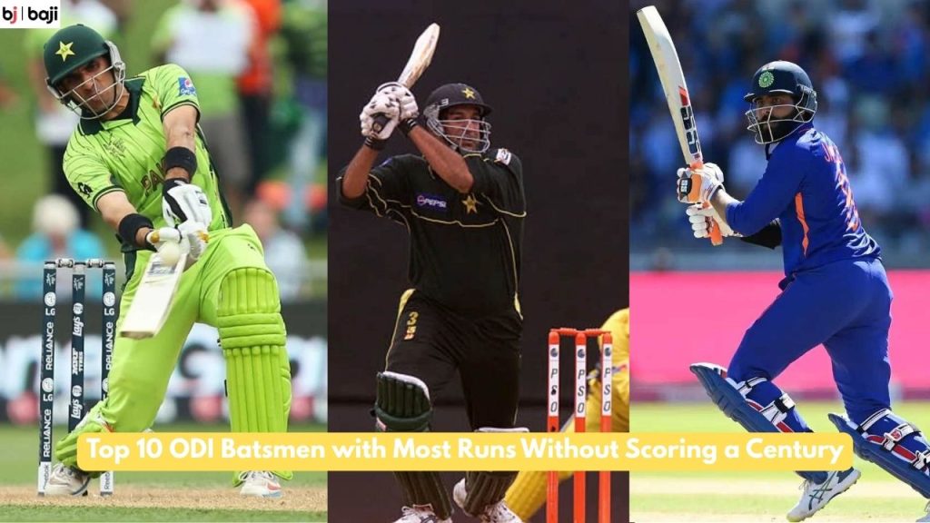 ODI Batsmen with Most Runs Without Scoring a Century