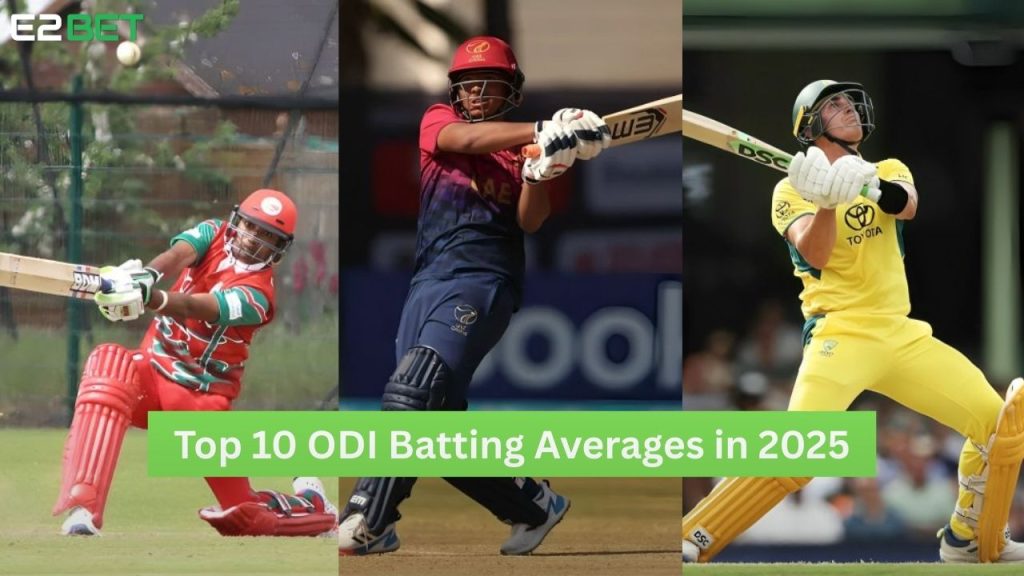 ODI Batting Averages in 2025